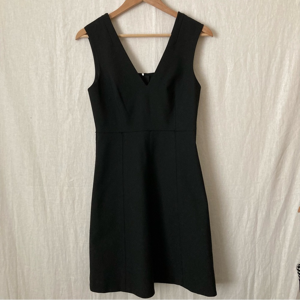 Elizabeth and James Deep V Black Dress